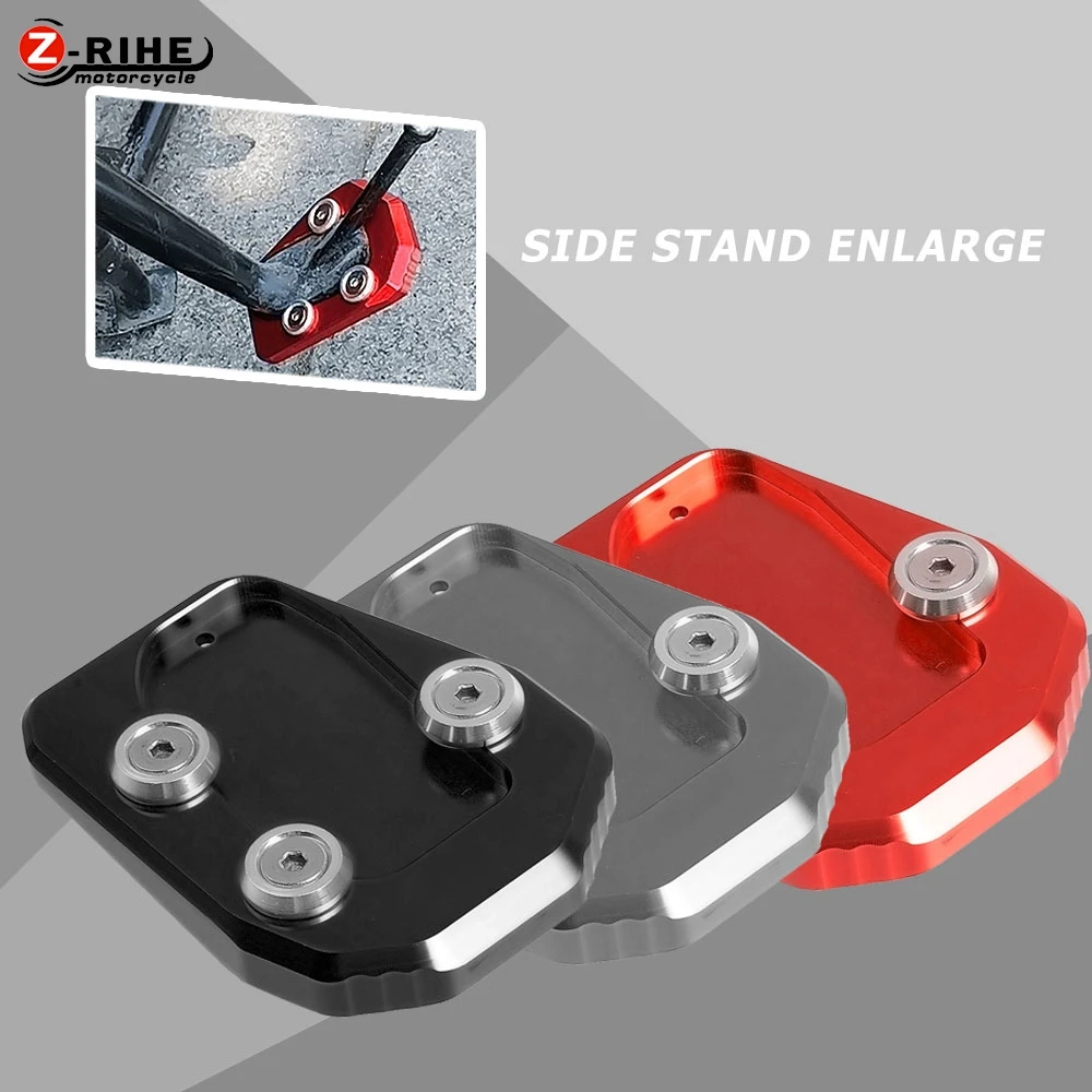 Motorcycles Side Stand Enlarger Plate Kickstand Extension For YAMAHA XSR900 XSR 900 Abarth 2017 2018 2019 2020 2021 2022 2023