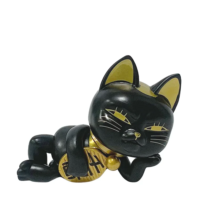 Figurka Anime Dandadan 7,5 cm Turbo Babcia Szczęśliwy Kot Model Zabawka Lalka Figurka Akcji Ozdoby na Biurko Samochód Zwierzak Herbaciany