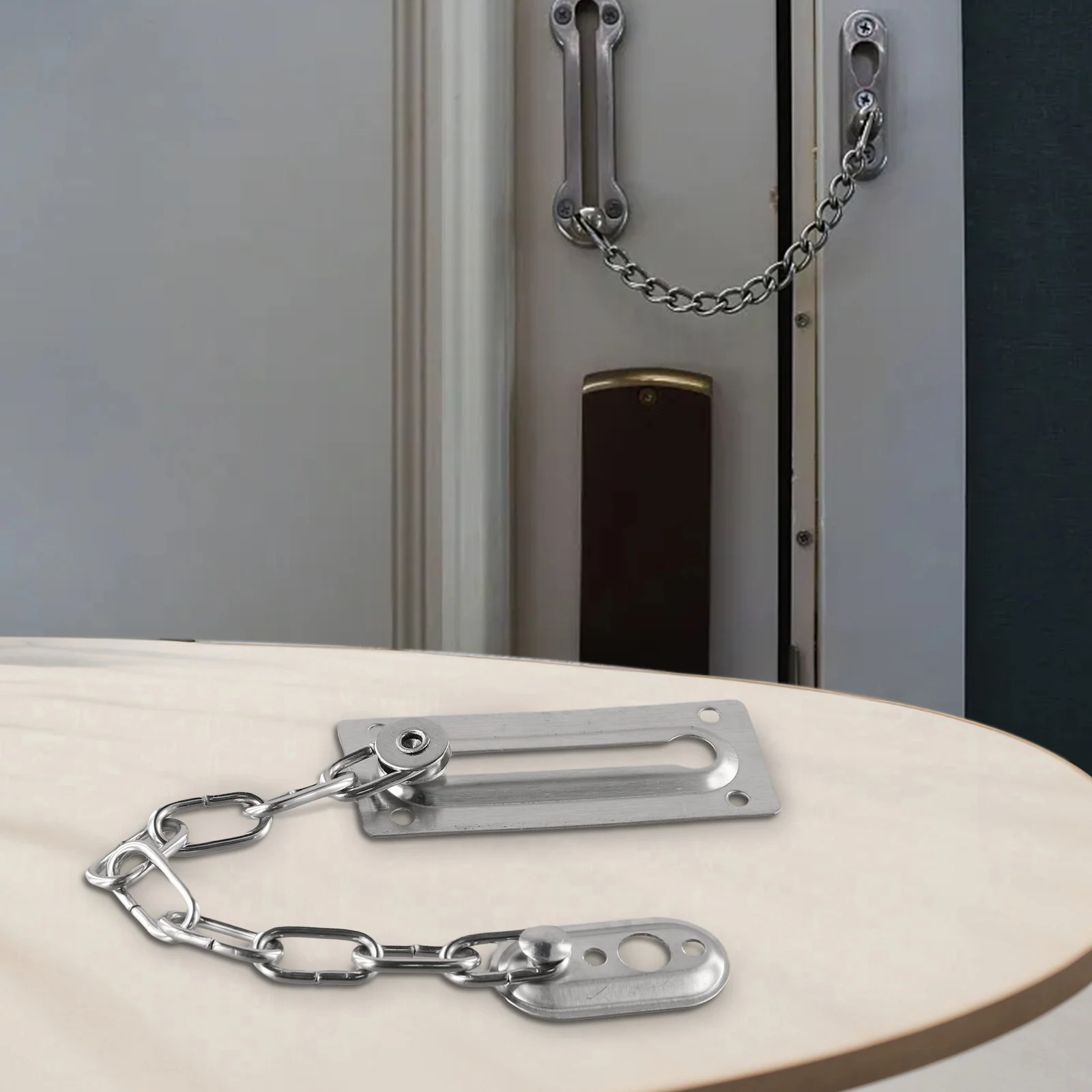 

For Home Lock Lock Guard Latch Door Chain Guard Accessories Home Office Lock Sliding Fastener Stainless Guard Latch Durable