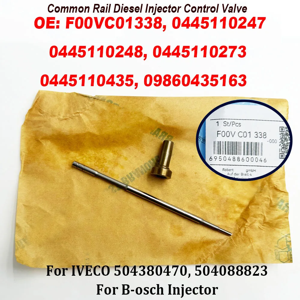 F00VC01338 For IVECO 504380470 504088823 0445110247 0445110435 Common Injector Control Valve 09860435163 0445110248 0445110273