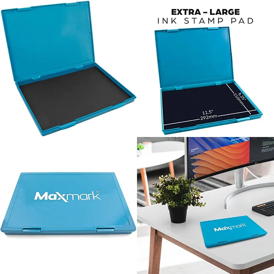 

Etra Large Ink Stamp Pad - - Industrial Felt Pad - Color