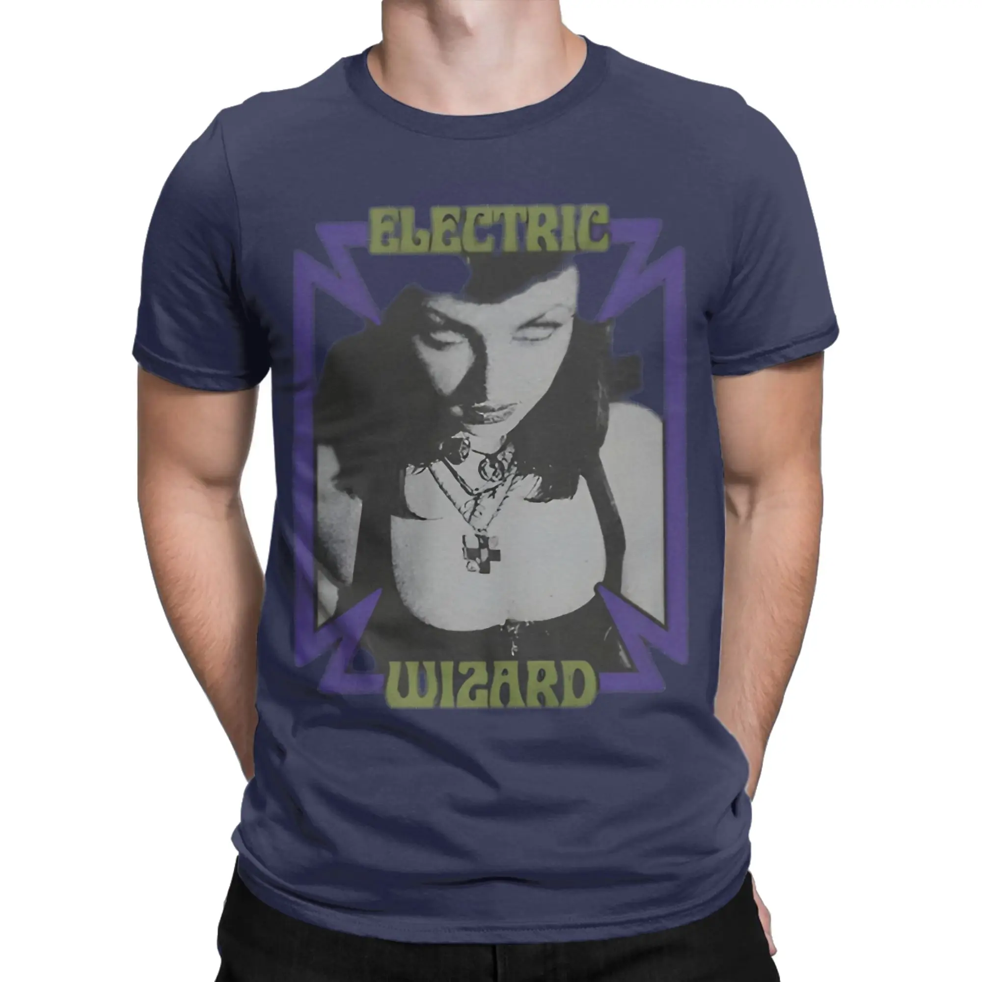 Men's Heavy Metal Electric Wizards T Shirt  Pure Cotton Clothing Crazy Short Sleeve Crewneck Tees Plus Size T-Shirt
