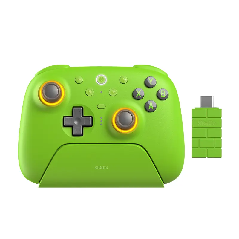 وحدة تحكم لاسلكية 8BitDo Ultimate 2 مع عصي تحكم TMR وزناد تأثير هول وقاعدة شحن لكمبيوتر، ويندوز 10,11، أندرويد - 2
