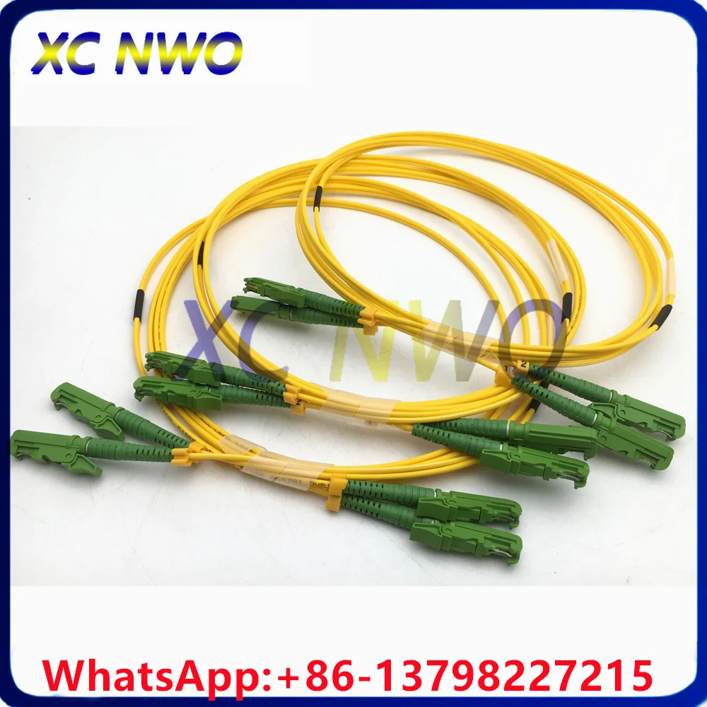 Single Mode Duplex G652D E2000APC/UPC-E2000APC/UPC  3.0mm 1M 2M 3M  Yellow LSZH Fiber Patch CordPC