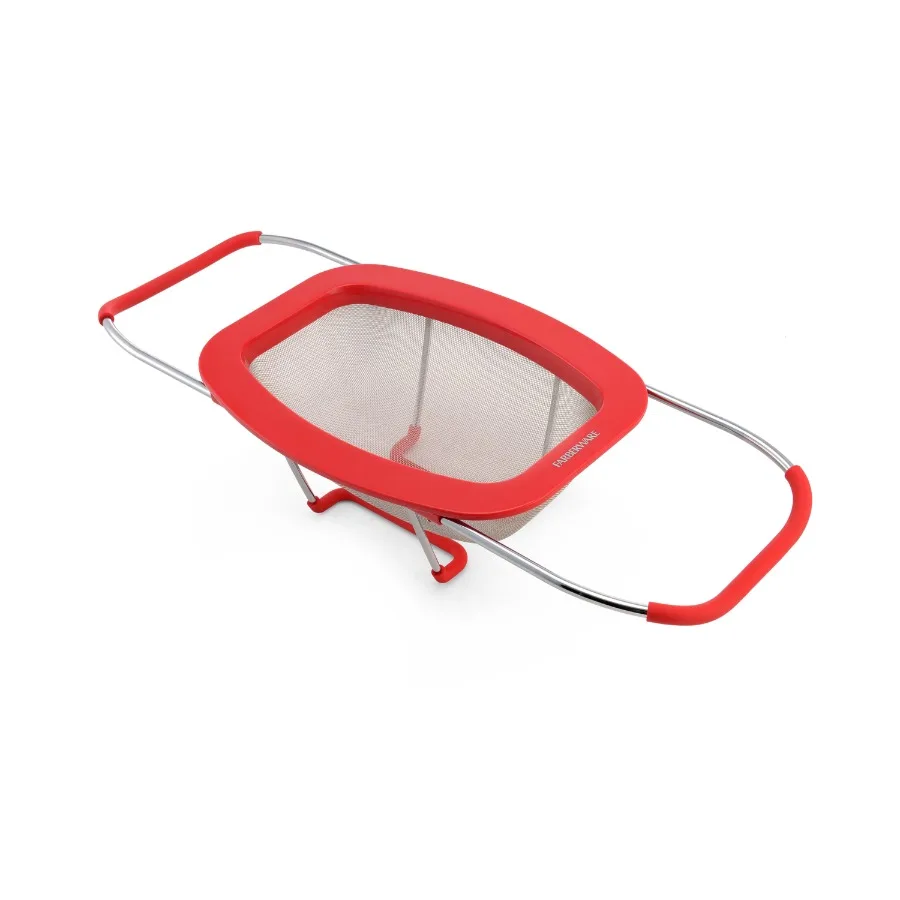 

Professional Red Stainless Steel Expandable Colander