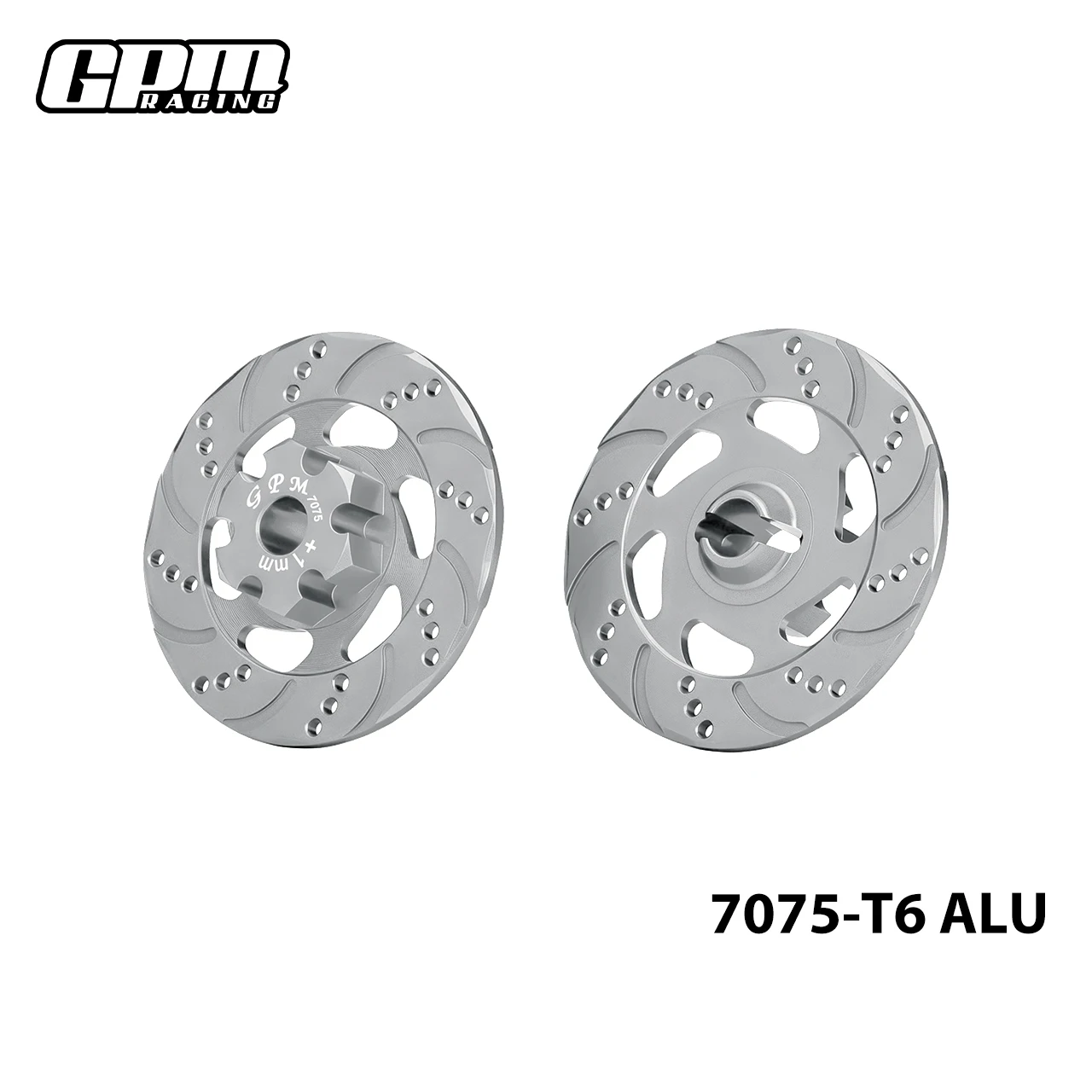 GPM aluminium + 1 mm zeskant met remschijf voor TRAXXAS 1/7 Unlimited Desert Racer 8569