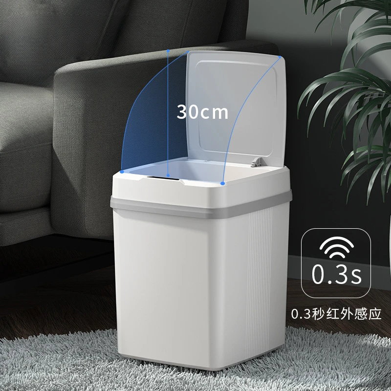 Kitchen Trash Bin 12L Bathroom Touch Trash Can In The Toilet Smart Garbage Bucket Waste Bins Dustbin Smart Trash Can Kitchen