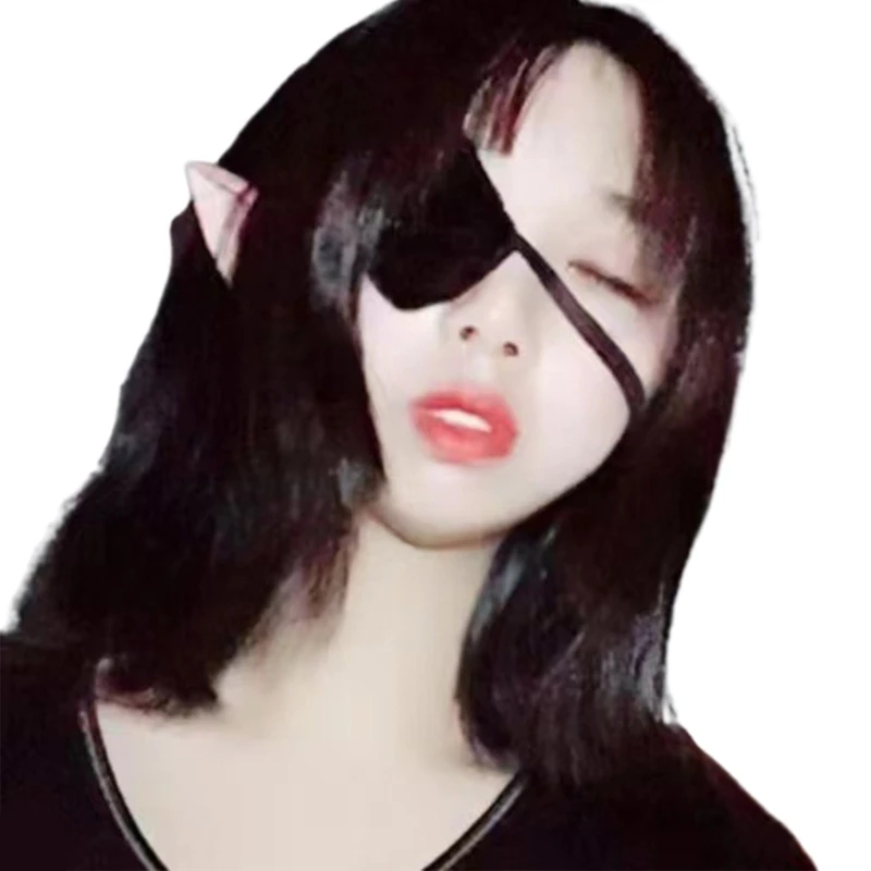 Leuke Anime Cosplay Kostuum Eyeshade Hart Borduren Single Eye Mask Blindfold Eyepatch Japanse Chunibyou Oogmasker Dxaa