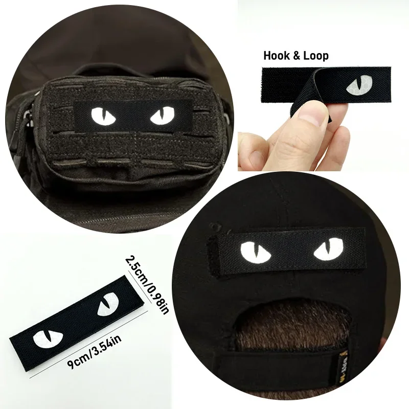 3D Taktische Patches IR Reflektierende Abzeichen auf Rucksack Weste Kleidung Laser Schneiden Embleme Haken Und Schleife Outdoor Ausrüstung – Detail 2