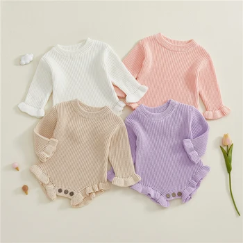 Baby Ruffle Knit Romper 1