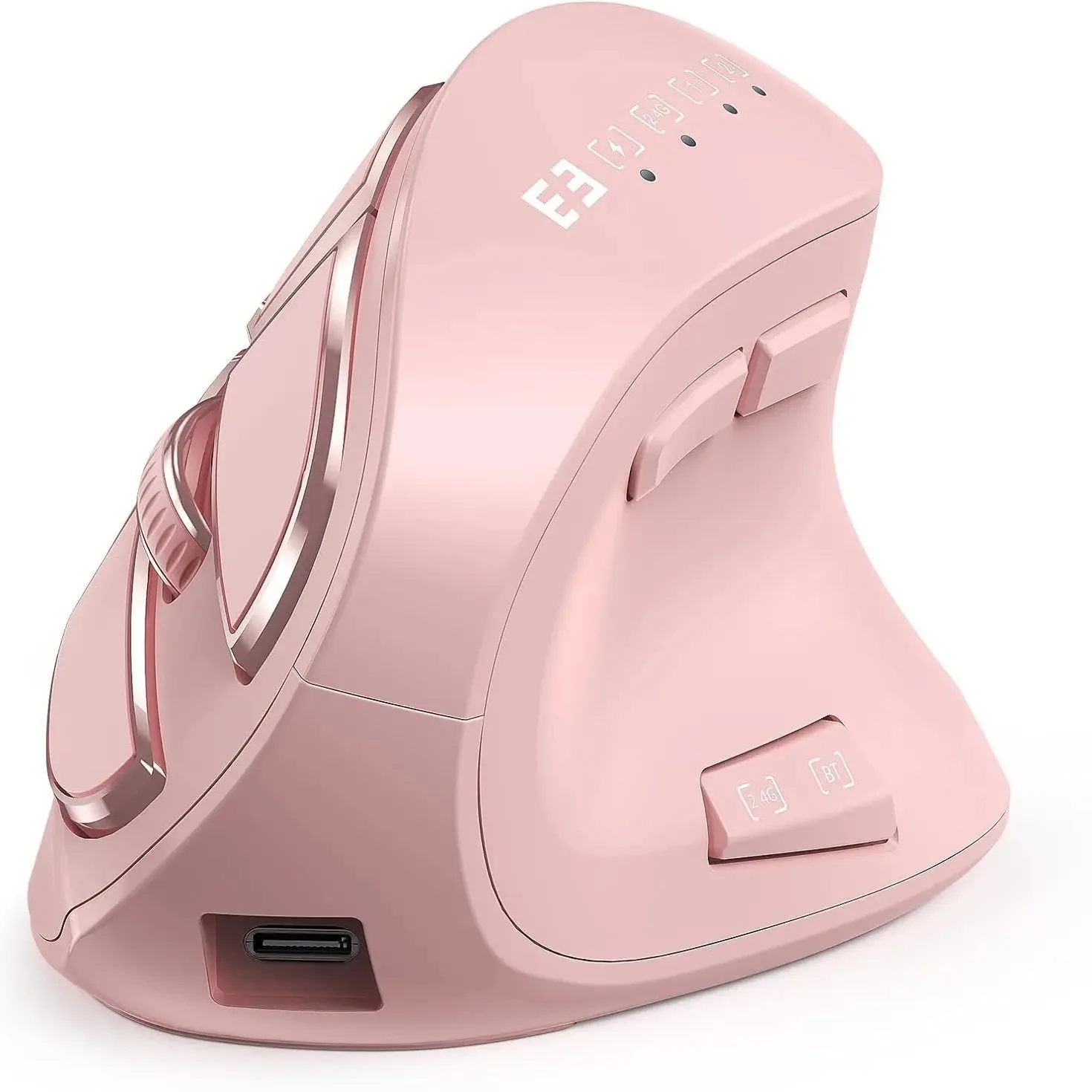 Mouse multidispositivo de carregamento sem fio Bluetooth 2.4G mouse vertical tablet/smart TV