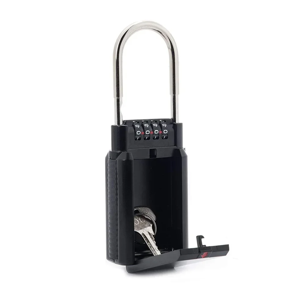 Ombination Lock Box Key Storage Lock Box 4-Digit Combination Lock Waterproof Key Password Box