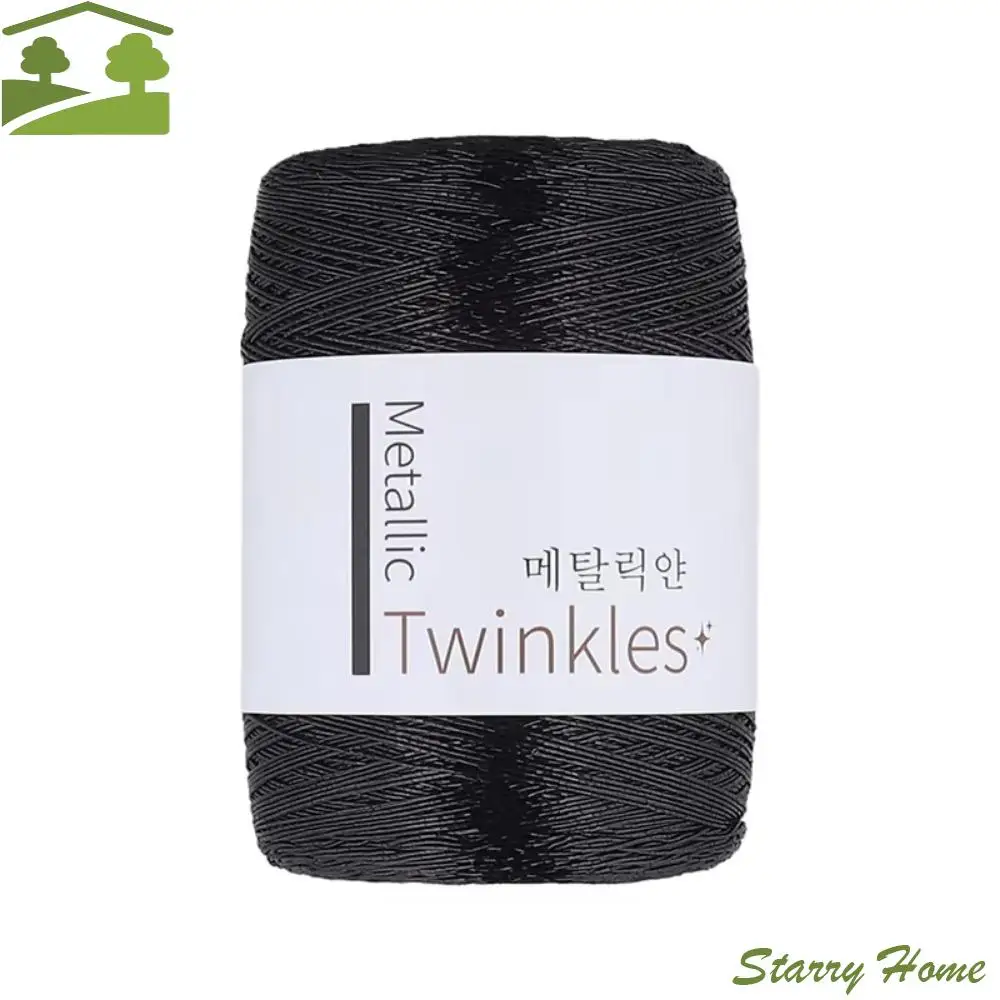 

Simple Sparkling Metallic Thread Colourful 1.0mm Hand Knitted Yarn Soft Sequin Glitter Crochet Thread Crochet Accessories