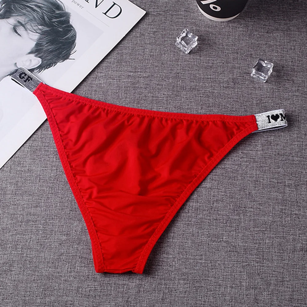 

Letter Color Blocking Men Underwear Briefs Jockstrap Pouch Panties Comfortable Casual Fashion Sexy Underpants