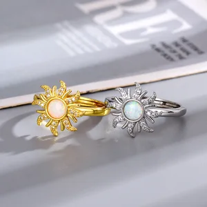 خاتم شمسي قابل للتعديل من رابونزيل للنساء والفتيات ، مجوهرات مطلية بالذهب ، إكسسوارات الموضة ، حفل خطوبة الأميرة ، هدية لها أفضل 8 مبيعات لحلقة رابونزيل ملفوفة - رقم 8