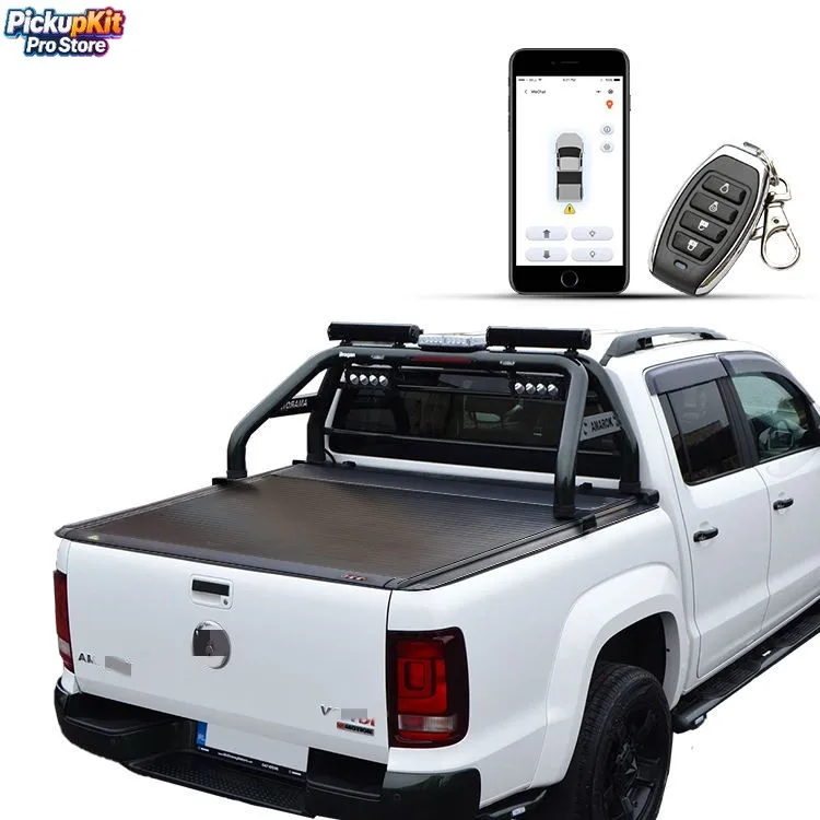 

Custom-Size Aluminum Rolling Tonneau Cover - Manual/Electric Remote for Santa Cruz
