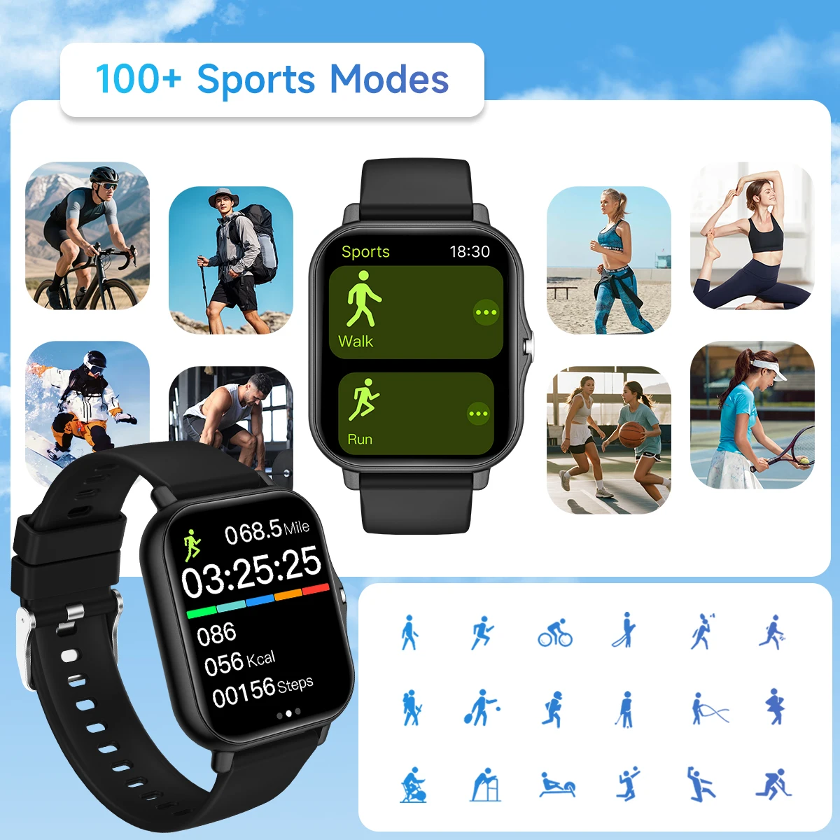 สมาร์ทวอทช์ใหม่ 1.83 นิ้วหน้าจ - Smartwatch X12 บทวิจารณ์และราคา