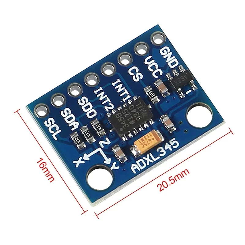 GY-291 ADXL345 accelerazione digitale a 3 assi del modulo di inclinazione della gravità trasmissione IIC/SPI per Arduino