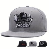 Embroidery Retro baseball caps for men women bone snapbacks black sports hats street art hip hop cap hat