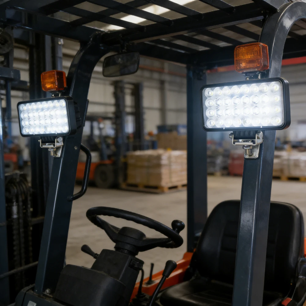 

2Pcs LED Work Light 12V-60V Excavator Light Forklift Working Lamp Truck Headlight Tractor Loader Auxiliary Lights Max 96W