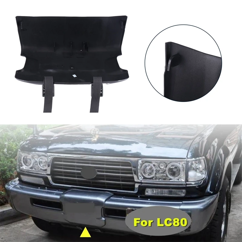 

1Pcs Car Front Bumper Winch Cover Trim Fit For Toyota Land Cruiser LC80 4500 FZJ80 1992-1998 Accessories