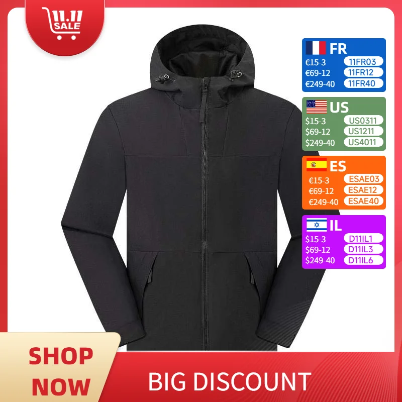 Men's Winter Jacket Outdoor Mountaineering Jacket Original Jacket Windproof and Waterproof Men's Clothing