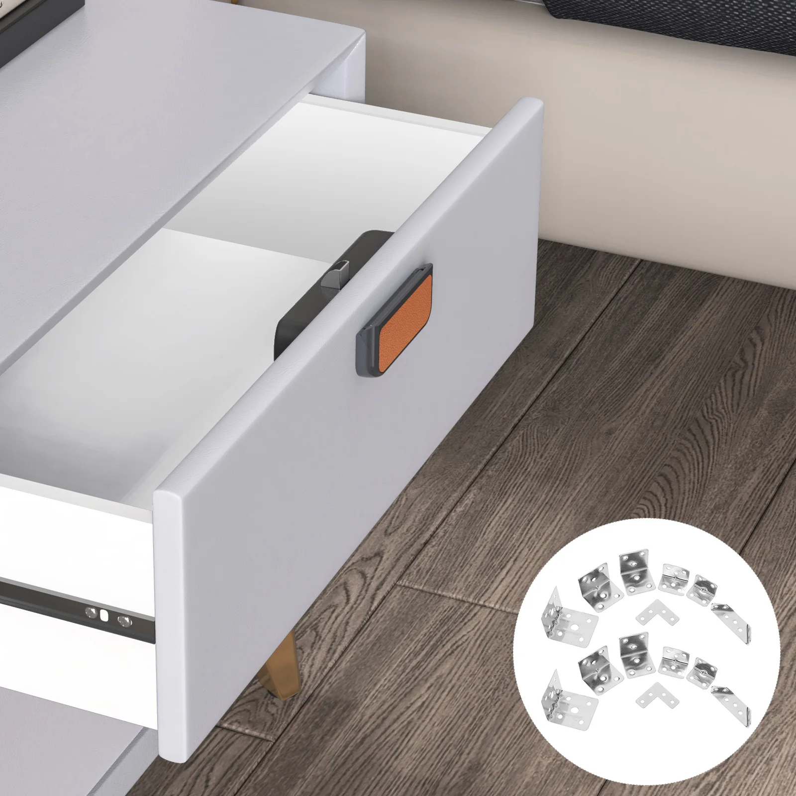 

14pcs Stainless Steel Corner 40x40x40mm Shelf Support T/L Type Right Angle Brackets Furniture Hardware Metal Brackets For Wood