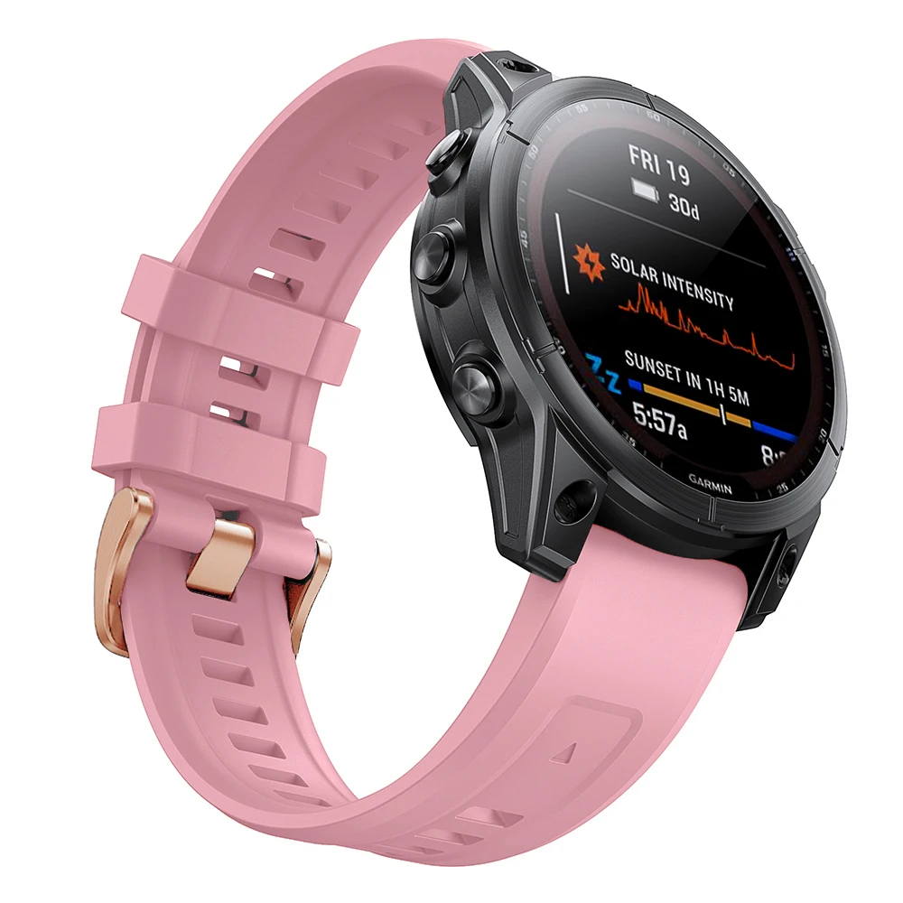 Silicone Band Strap 20mm For Garmin Fenix 8 43mm 7S 6S Pro 5S Plus for Epix Pro Gen 2 42mm Quick Fit Bracelet Watchband Accessor