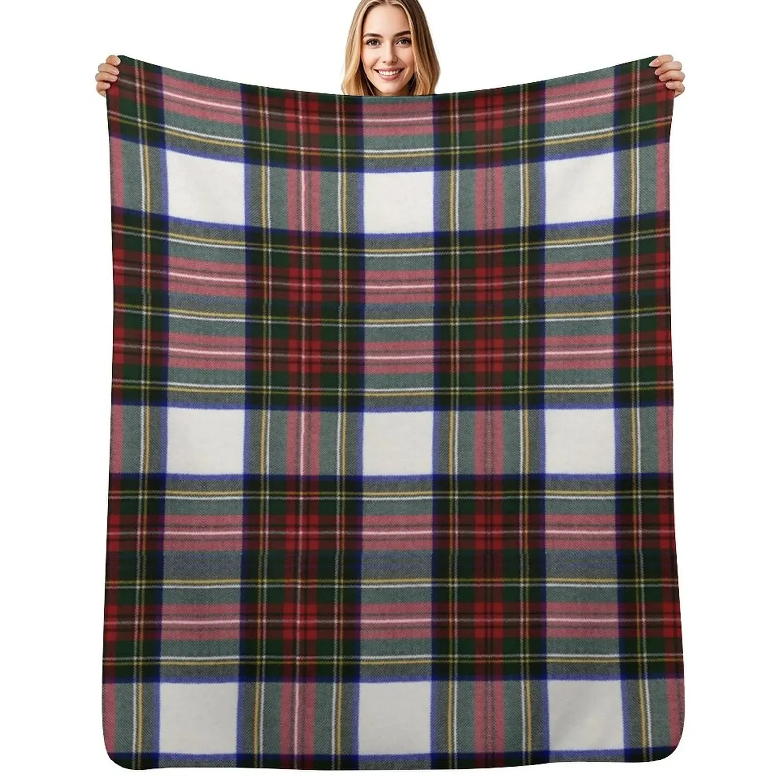 

Clan Stewart Dress Tartan Throw Blanket Luxury St christmas decoration Warm Blanket