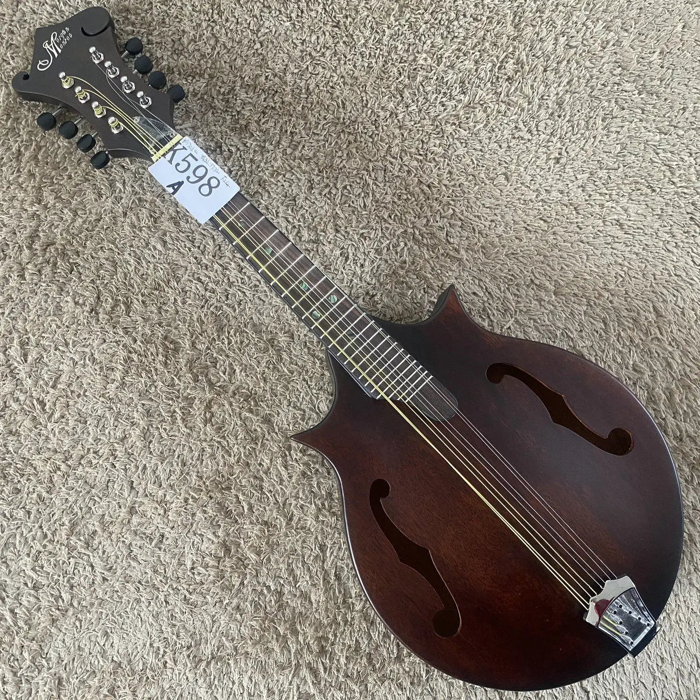 K598  Acoustic Mandolin 8-String – All Solid Mahogany, 24 Frets, Professional Grade, Factory Inventory
