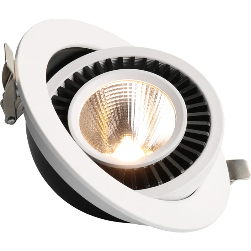 

BHTS-Round Ceiling Embedded Downlight Elephant Trunk Lamp Living Room Ceiling Corridor Spotlight Ceiling Flat Lamp
