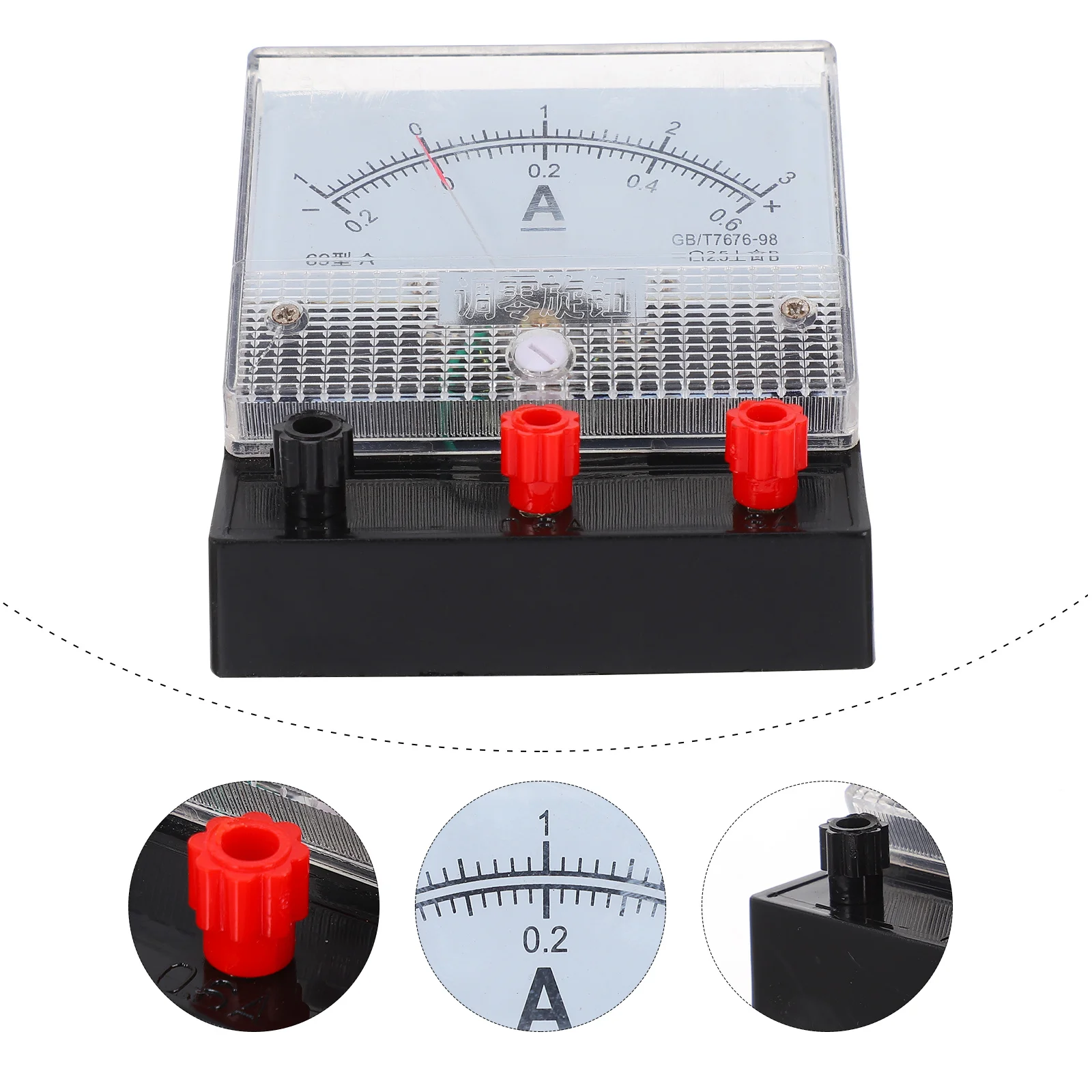 

Voltmeter Dual-range DC Physics Experiment Current Ammeter Plastic Electricity Tool