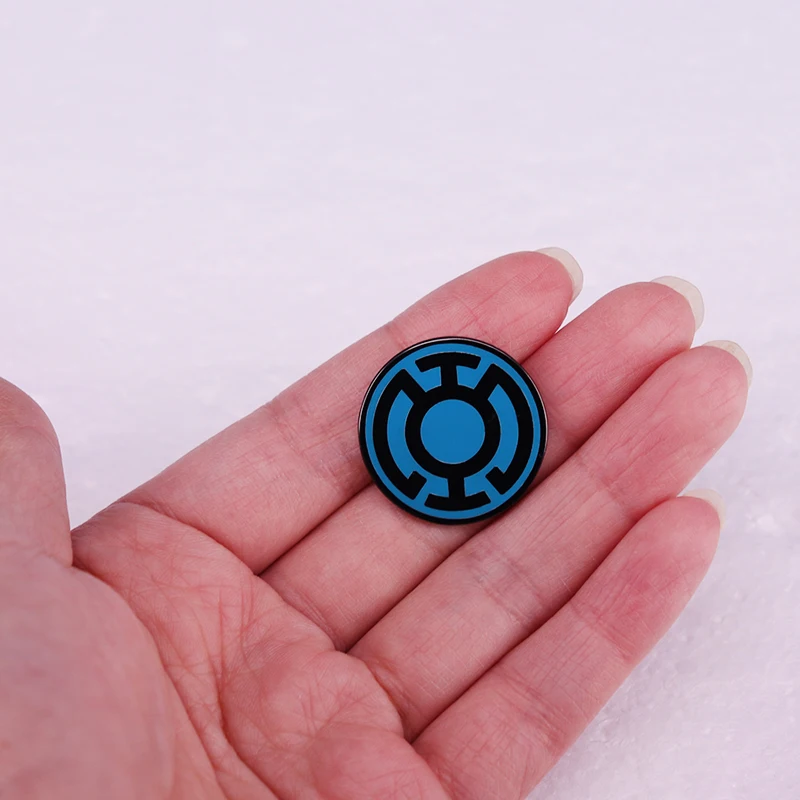 Blue Lanterns Corps group logo badge comic pins jewelry