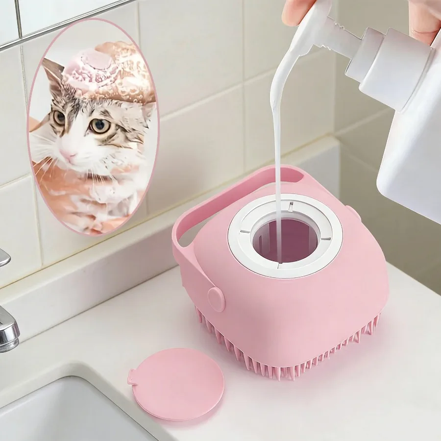 Pet Bath Gloves for Dogs & Cats, Soft Silicone Massage Brush Gloves for Grooming, Bathing & Fur Cleaning - Image 2