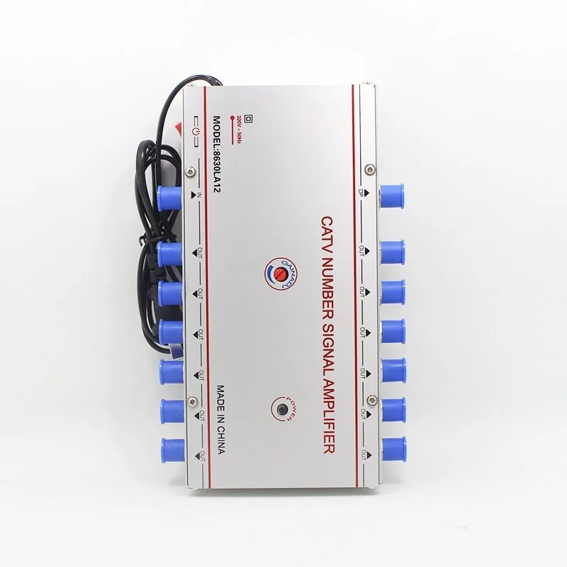 8630LA10/12/16 Wired Signal Amplifier, 1-In Multiple-Out Amplification Splitter, 30dB Digital & Analog Signal Booster