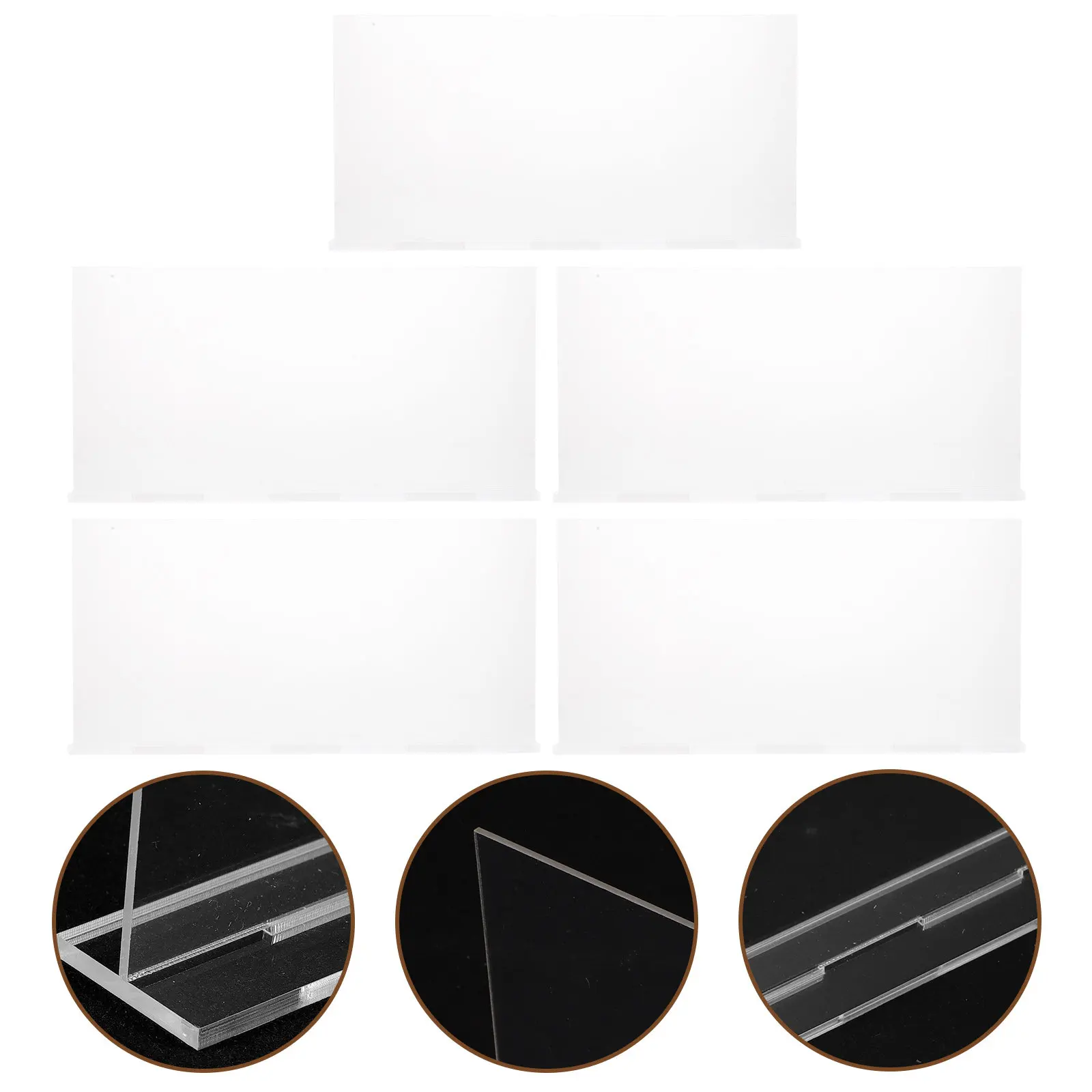 

Набор из 5 прозрачных акриловых табличек для стола с возможностью персонализации информации