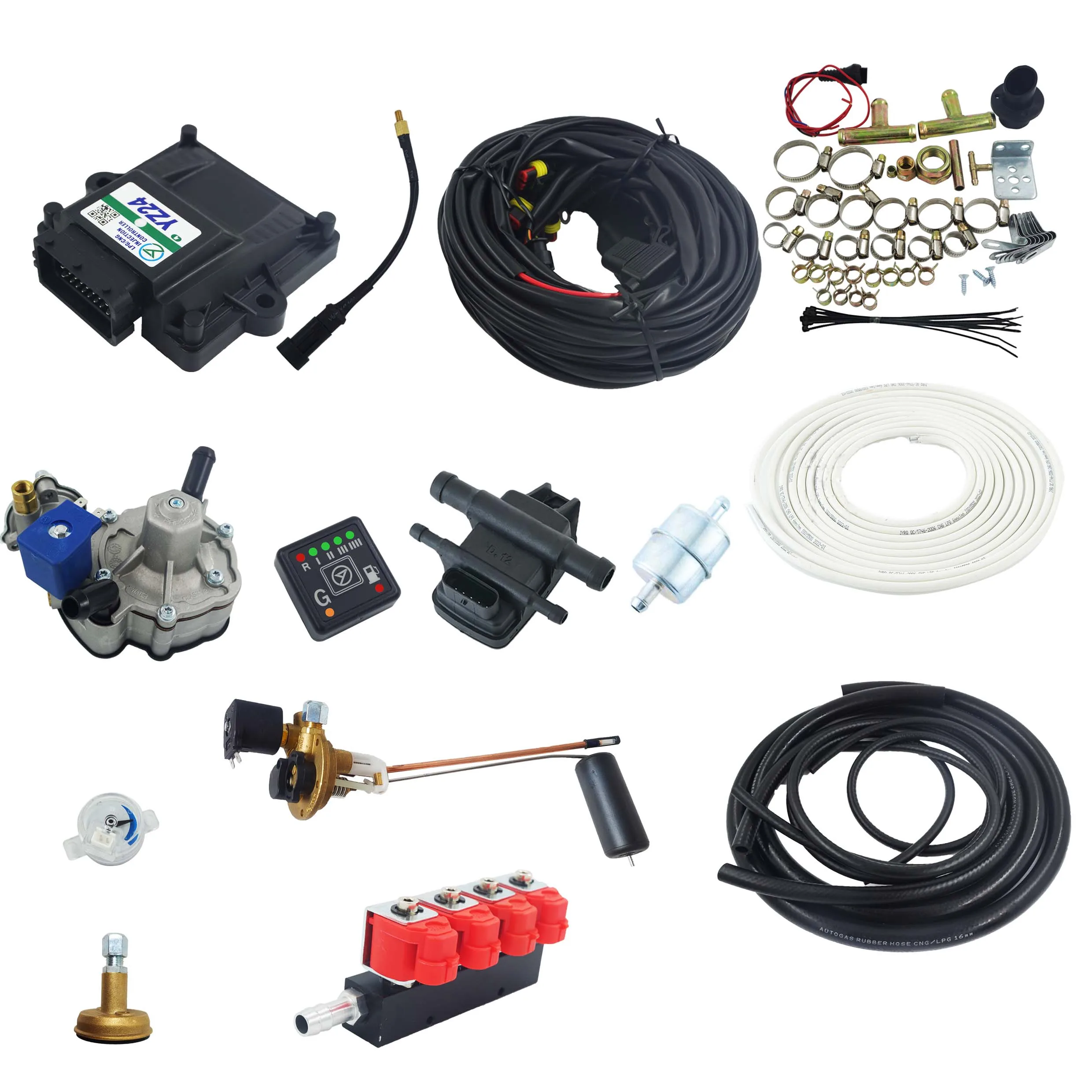Newest LPG Autogas Fuel Injection Kit Conversion System for Auto Gas Car Vehicle Motorcycle Motor