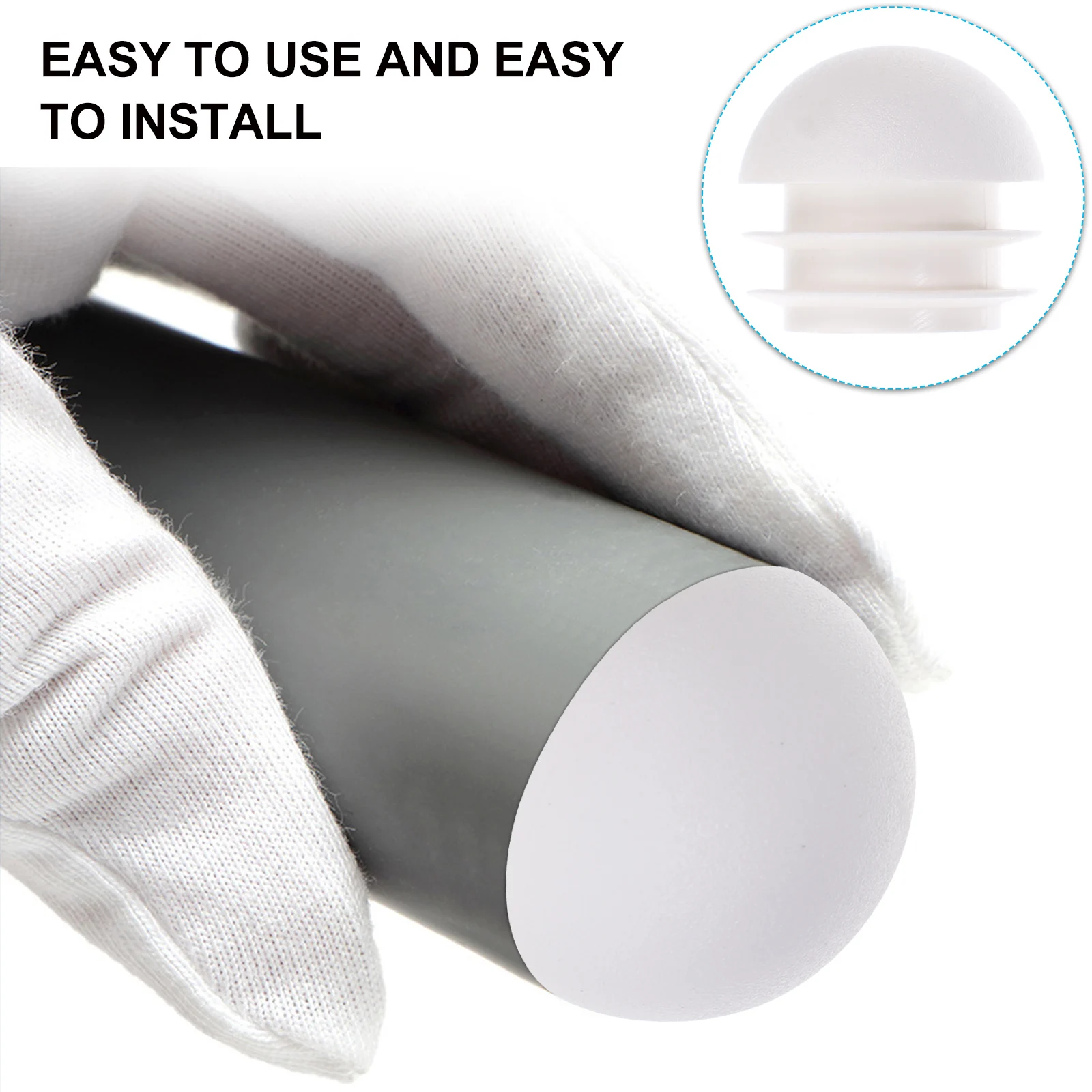

100 Pcs Ball Plug niture Leg Stoppers Chair Pads Round Head Covers Plastic Protectors for Chairs Tips Hardwood Floors