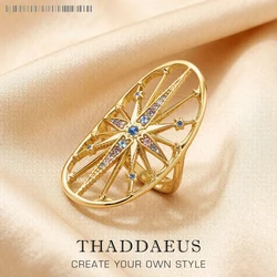 Ring Royalty Star Magical Boho Look Fine Jewerly Vintage Gift For Women In 925 Sterling Silver