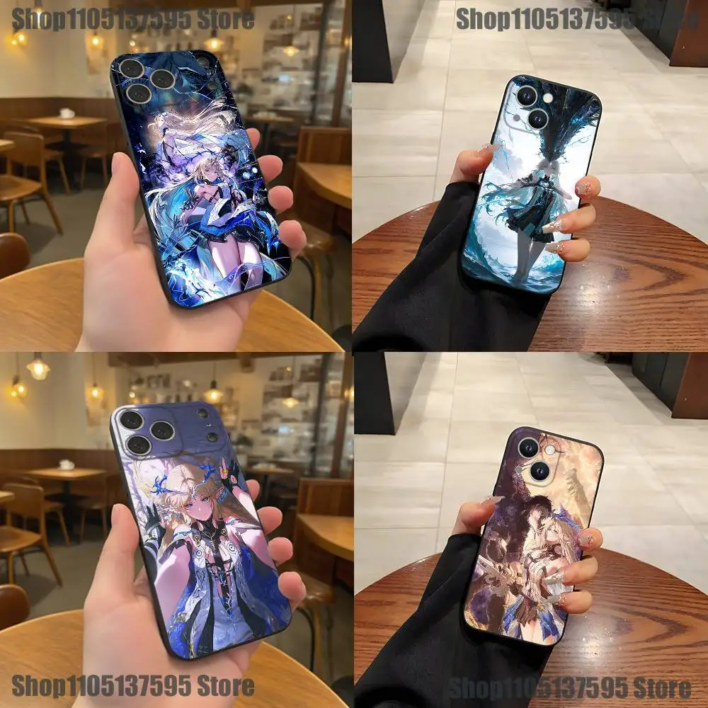 

Cartethyia-Wuthering Waves Phone Case For iPhone 17,16,15,14,13,12,11,Pro,XS,Max,XR,Plus,E,SE4,Mini Black Soft Cover