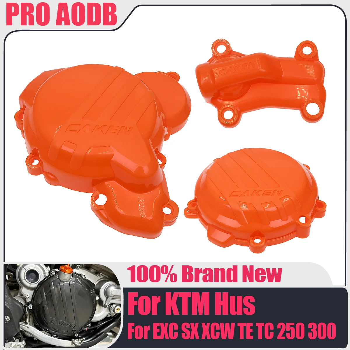 For KTM SX EXC XCW 250 TPI Motocross Clutch Guard Engine Ignition Protector Water Pump Cover For Hus TC TE 2017-2023 Dirt bike