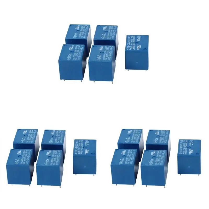 RALCA-15 Piece 5V DC Mini Power Relay PCB Type Power Relay