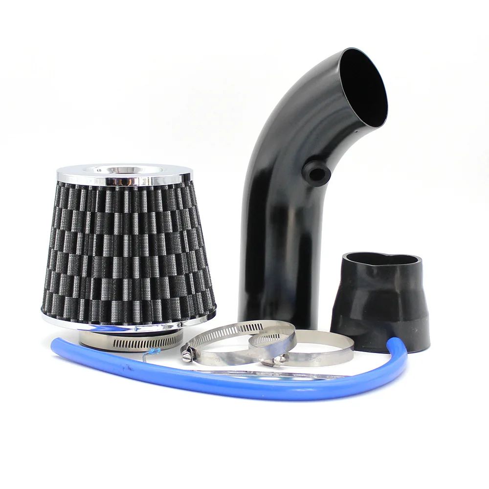 76 mm auto omgebouwd winter paddestoelkop luchtfilter inlaatpijpfilter High Flow High Cold Air Filter aluminium pijpset