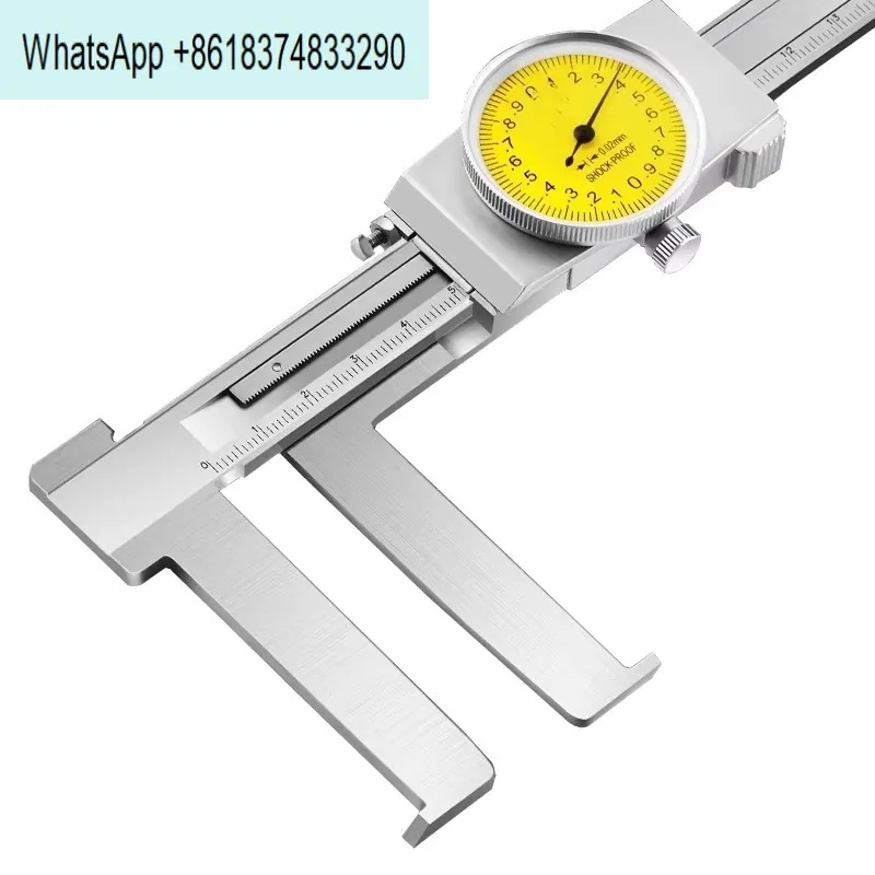 With table inner flat, knife cylindrical head inner groove caliper 150 200 300mm
