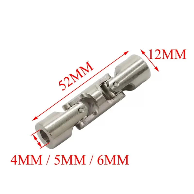 1/2pcs 3-section Universal Joint Coupling 4/5/6/8/10/15.5mm 45# Steel Shaft Coupler Motor Connector With Screw Cardan Joint