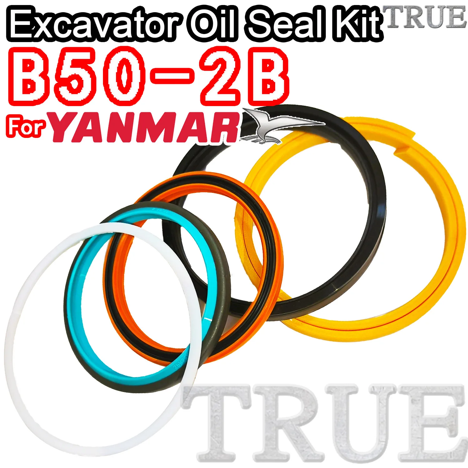 

For B50-2B Yanmar Oil Seal Excavator Repair Kit B50 2B Gasket Nitrile NBR Nok Washer Skf Service Orginal Quality Track Spovel