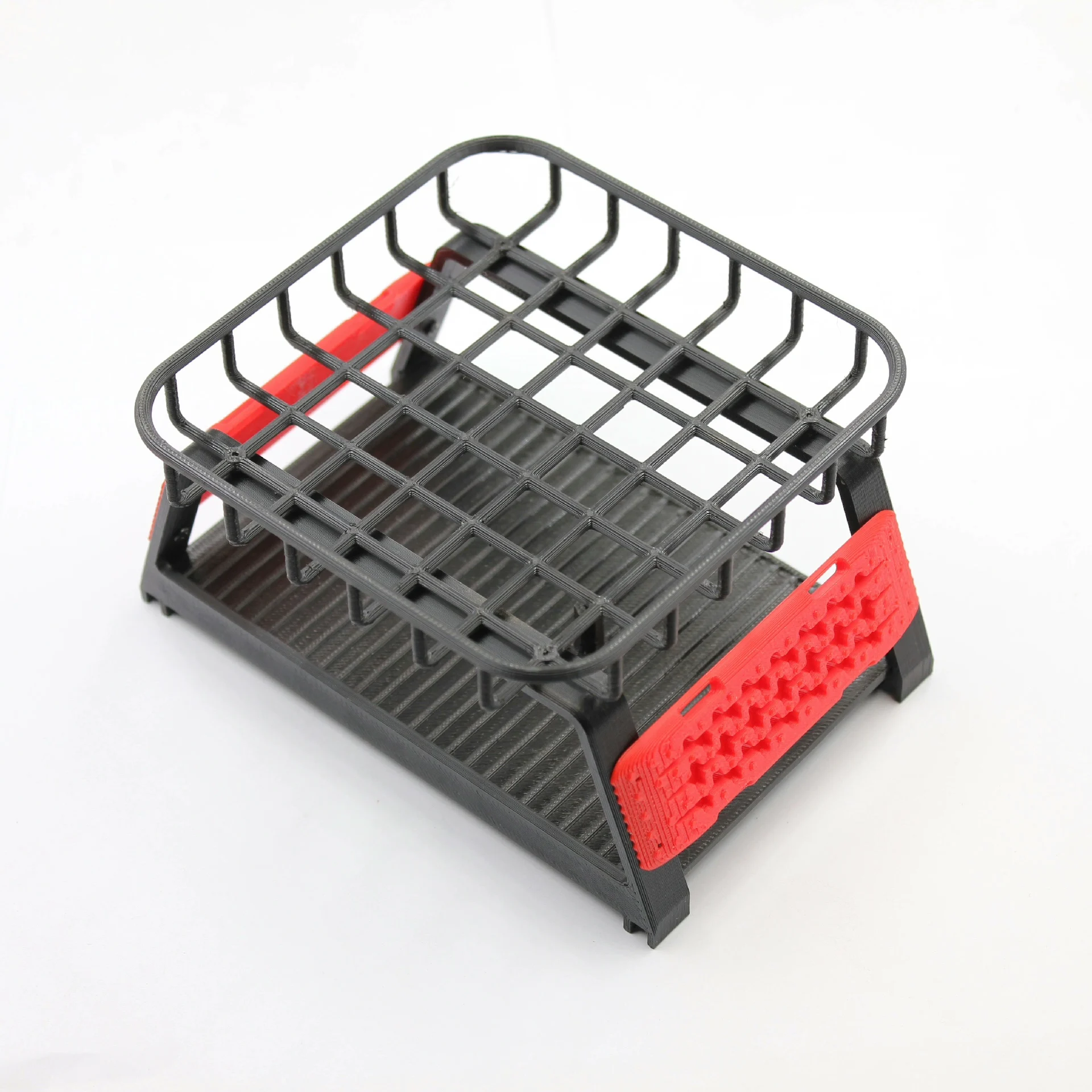 Scale Accessory Set for MN82 LC79 1/12 RC  Recovery Boards Roll Bar Bed Rack Roof Rack Spare Tire Carrier Exterior Upgrade Parts