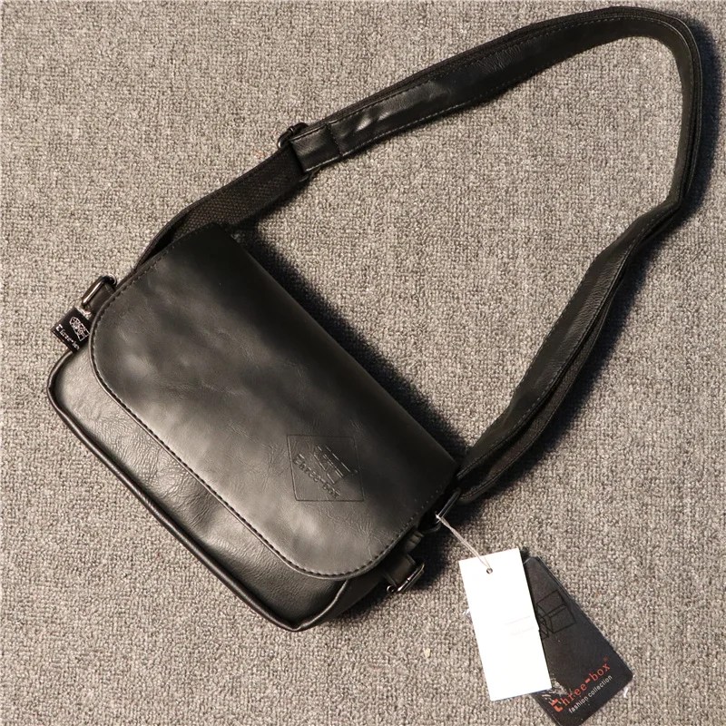

Trendy Men's Single oulder Bag Casual Leather Travel Bag Soft Cowhide Crossbody Bag Youth Simple Small Bag Leather Satchel