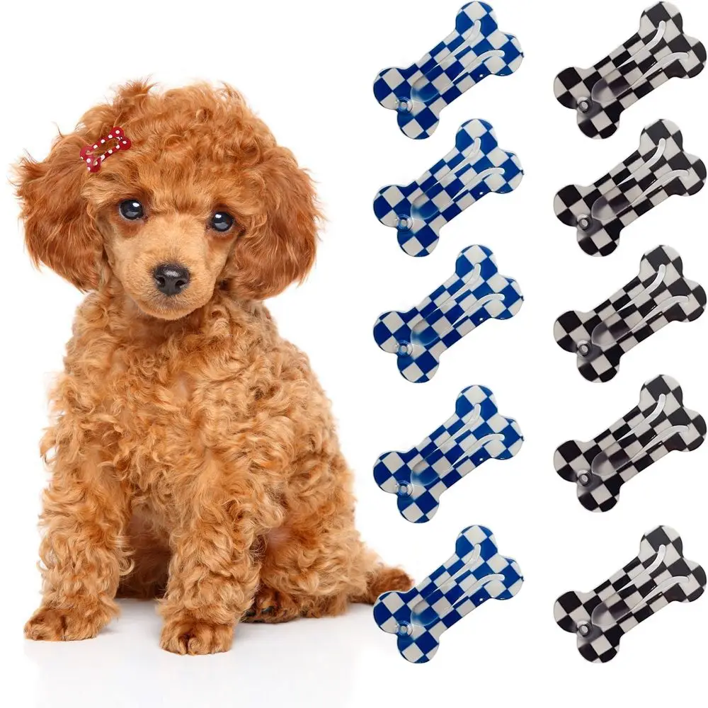 5Pcs Pet Colorful Hairpin Puppy Mini Dog Bone Hair Clips Pet Hair Grooming Clips Dog Hair Accessories