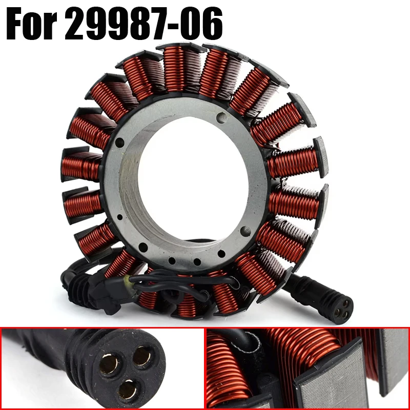 29987-06 Stator Coil For Harley FLHR FLHP FLHTC FLHT FLHX FLRT 103 Road King Police Classic  Electra Street Glide Ultra Limited